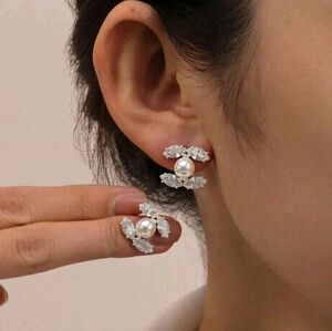 Chanel Style Logo Earrings